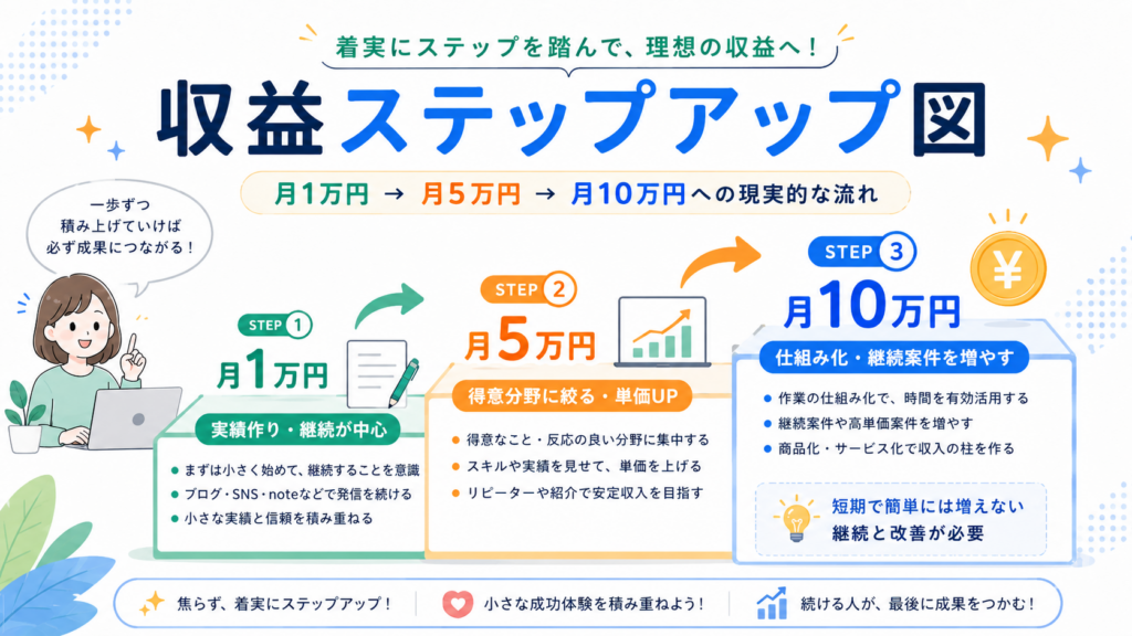 収益ステップアップ図